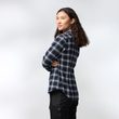Övik Flannel Shirt W Port-Breeze Blue