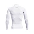 UA HG Armour Comp Mock LS, White