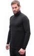 MERINO BLEND pánské triko dl.rukáv rolák černá