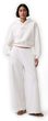 880827-01 Oversize crop mikina s logem VintageSoft Bílá