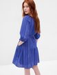 665898-02 Mini šaty s volánem Modrá