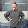 Övik Waffle Knit W Black Oak
