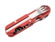 BIVOUAC RED HANDLE - TEXTILE POUCH - FORK and SPOON