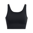 Meridian Fitted Crop Tank-BLK