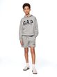 Dětské kraťasy s logem Šedá
