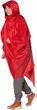 Poncho 2 M-L red - raincoat
