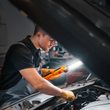 WM20 pracovní nabíjecí LED lampa,  500lm + 70lm, COB, Li-Ion, USB, černooranžová