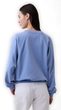 888007-02 Oversize mikina s logem Modrá