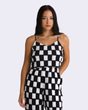 Benton Checker Cami Top MARSHMALLOW/BLA
