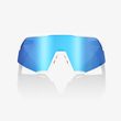 S3 - TotalEnergies Team Matte White / Metallic Blue - HiPER Blue Multilayer Mirror Lens