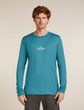 Men Mer 150 TechLite LS Tee Road To Cook TOPAZ
