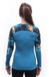 MERINO IMPRESS dámské triko dl.rukáv modrá/universe
