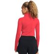 Vanish Seamless 1/4 Zip Crop-RED