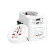 PA46PD45 cestovní adaptér PRO Light USB AC45PD - World, UK+USA+AUS/CN, univerzální, uzemněný, USB A+C 45W
