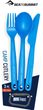Camp Cutlery Set [3 Piece] Cendre Blue