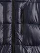 838369-03 Prošívaná oversize bunda s logem Heavyweight Tmavě modrá