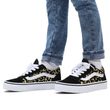 UY OLD SKOOL, (FLOCKED LEOPARD) BLACK/TRUE WHITE