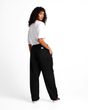 PLEAT FRONT PANT LX Black