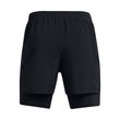 LAUNCH 5'' 2in1 SHORT, Black / Black / Reflective