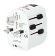 PA46PD45 cestovní adaptér PRO Light USB AC45PD - World, UK+USA+AUS/CN, univerzální, uzemněný, USB A+C 45W