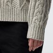 Övik Cable Knit W Chalk White