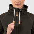 Övik Fleece Hoodie W Deep Forest
