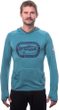 MERINO UPPER OUTDOORS pánská mikina klokanka mint blue