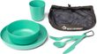Camp Dinnerware Set w/ Mesh Sack - [6 Piece Cabbage Cabbage