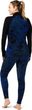 W CLASSIC THERMAL MERINO BL PTTRN 1/4 ZB blueberry hill marble