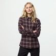 Övik Classic Flannel Shirt W Black Oak-Dark Violet