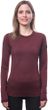 MERINO AIR dámské triko dl.rukáv port red