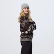 Fjällräven Jacquard Knit W Chalk White-True Red
