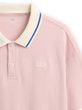 887102-01 Dětské oversize polo tričko s logem Růžová