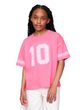 Dětské oversize tričko Varsity Růžová