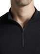 MIGHTYWOOL SHIRT LS 1/2 ZIP MEN X Black