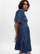 739659-00 Džínové mini šaty Tmavě modrá
