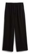 874424-03 Kalhoty z lněné směsi Wide-Leg Černá