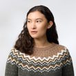 Övik Knit Sweater W, Buckwheat Brown-Chalk White