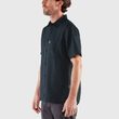 Övik Travel Shirt SS M Indigo Blue-Dark Navy
