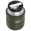 Termoska na jídlo se skládácí lžící a šálkem 470 ml vojenská zelená