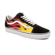 UA OLD SKOOL (FLAME)BLACK/BLACK/TR WHT