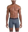QUEST QUICK-DRY MESH BOXER BRIEF FLY 3PK, black/turbulence/maritime