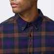 Skog Relaxed Shirt M Laurel Green-Dark Navy