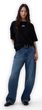 887650-08 Oversize tričko s logem VintageSoft Černá