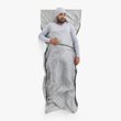 Silk Blend Sleeping Bag Liner - Rectangular w/ Pillow Sleeve Moonstruck Grey