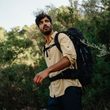 Abisko Hike Shirt LS M Dark Navy-Buckwheat Brown
