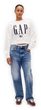 843301-01 Oversize mikina s logem VintageSoft Bílá