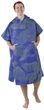 CHANGING PONCHO S/M Botanical modré s motivem listů