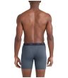 QUEST QUICK-DRY MESH BOXER BRIEF FLY 3PK, black/turbulence/maritime