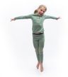 MERINO DF PLANET dětské triko dl.rukáv basil green